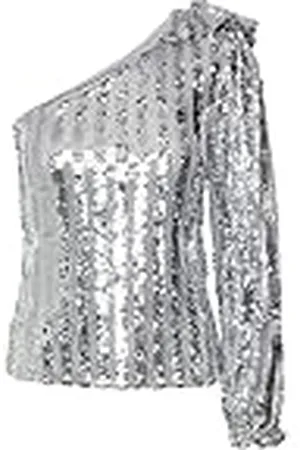 VERO MODA Vmefi One Shoulder LS Top Jrs Blusa de Manga Larga, , XS Mujeres