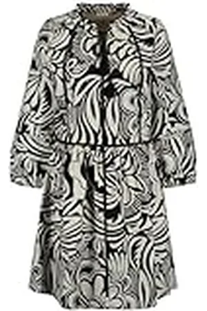 Gerry Weber 380062-31540 Vestido, Color Crudo, Blanco y Negro, 38 para Mujer