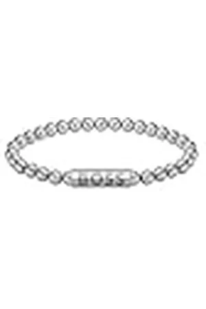HUGO BOSS Jewelry Pulsera de Cuentas para Hombre Colección SPHERE de Acero Inoxidable - 1580658S