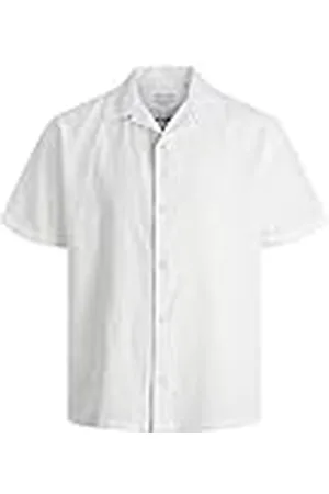 JACK & JONES Jjesummer Resort Linen Shirt SS Sn Pantalones Vaqueros, , M para Hombre