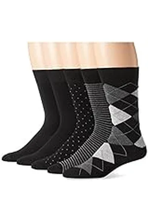 Amazon Calcetines de Vestir Estampados Cómodos Hombre, 5 Pares, , 47.5-49