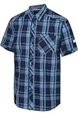 Regatta Deakin III - Camisa De Algodón Coolweave A Cuadros Y Manga Corta Shirts, Hombre, , S