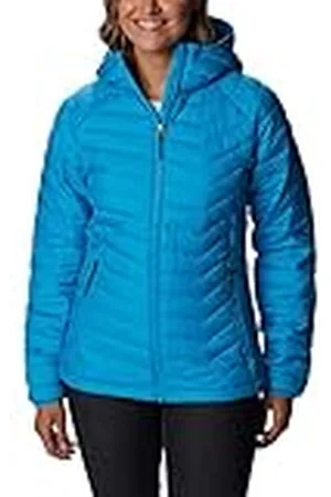 Columbia Powder Lite Hooded Jacket, Chaqueta Acolchada Con Capucha Mujer, , XS
