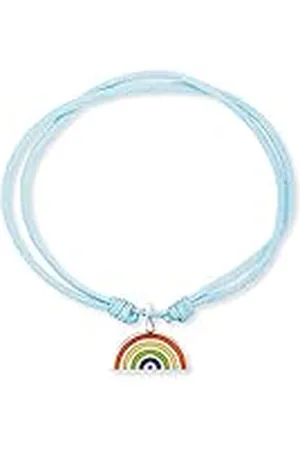 HERZENGEL Pulsera de nailon para niñas y niños, con colgante de esmalte, cierre de ojal, longitud ajustable, sin níquel, Eine Grösse, Nailon, No es una piedra preciosa