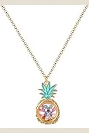 Disney Lilo & Stitch Floating Stones Necklace NH00923YRKL-16