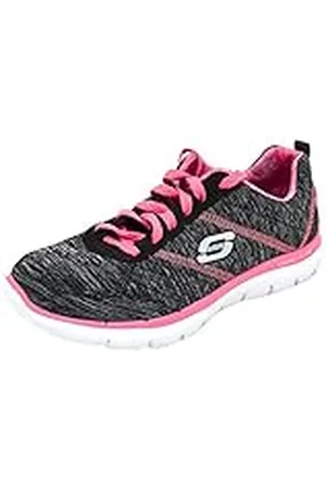 Skechers Flex Appeal 4.0 Zapatillas para Mujer, Negro/Rosa, 40 EU