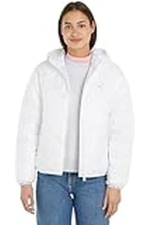 Tommy Hilfiger TJW Quilted Tape Hood Puffer EXT DW0DW17242 Chaquetas Acolchadas, , S para Mujer