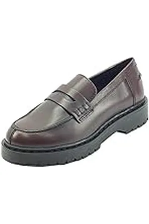 Geox D Bleyze B, Mocasines Mujer, Rojo (Bordeaux), 41 EU