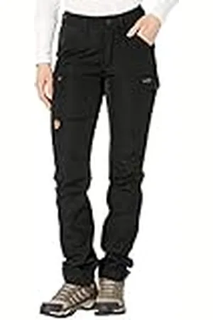 Fjällräven Kaipak TRS Curved Sr Pantalones para Senderismo, Womens, Negro (Negro (Black), 40