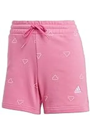 adidas Mujer Essentials Monogram Graphic French Terry Shorts, , M