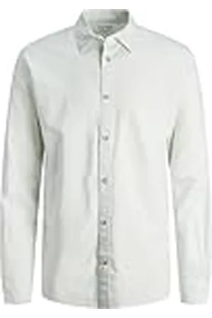 JACK & JONES Jjesummer Linen Shirt LS Sn Camisa de Manga Larga, , M para Hombre