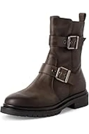 Tamaris Botines de Tacón para Mujer, Piel, Cómodos, Puro, 39 EU