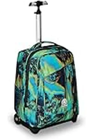 Invicta Maleta escolar Benin Fantasy, azul y verde, 2 en 1, con correas para uso mochila, bolsillo para botella y porta portátil, escuela y viajes, niños, , Talla única, Escolar