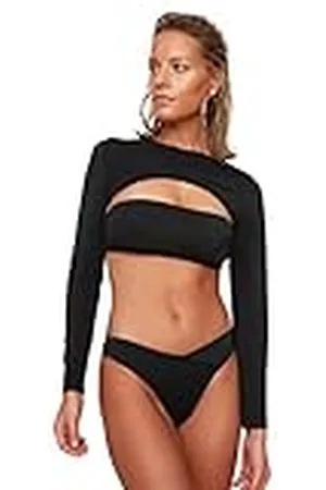 Trendyol V Corte Seis Parte Inferior de Bikini, , 38 para Mujer