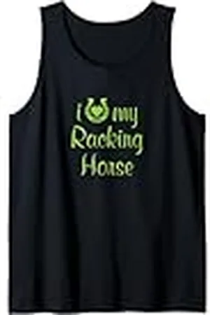 Hip Entrenador de equitación I Love My Racking Horse Equestrian Show Camiseta sin Mangas