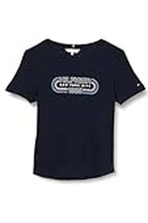 Tommy Hilfiger Camiseta de Manga Corta Mujer Slim Fit, , S