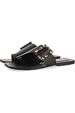 Gioseppo Sandalias Planas de Pala con Hebilla con Cristales Multicolor para Mujer fortul