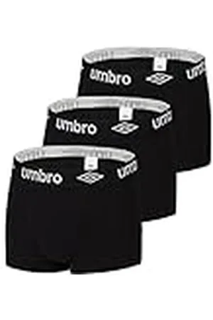 Umbro Calzoncillo Ropa Interior Hombre Algodón Liso (Paquete de 3)