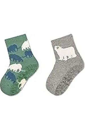 Sterntaler FLI Air DP Mamut+Oso Hielo Calcetín Pantufla, , 18 para Bebés