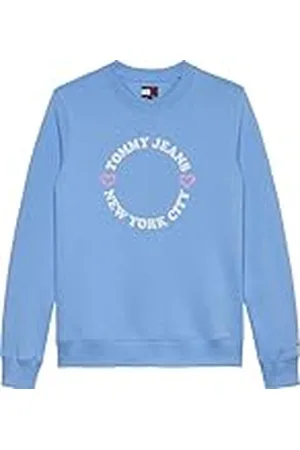 Tommy Hilfiger Sudadera Mujer TJ X NYC Crewneck Regular Fit, Multicolor (Sugarplum Blue), S