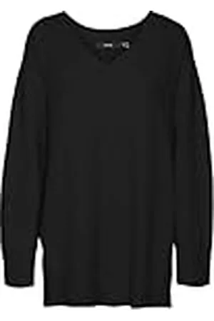 VERO MODA Vmcdoffy LS Long V-Neck Jersey Boo Cur Punto, , M Grande para Mujer