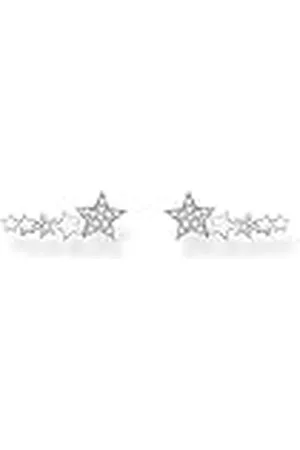 Thomas Sabo Pendientes de plata de ley 925 para mujer, diseño de estrellas