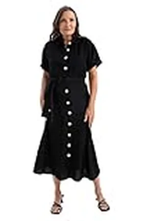DeFacto U6943AZ Vestido, , 44 para Mujer