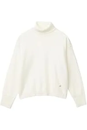 Benetton Camiseta Ciclista M/L 106wc200g Suéter, Color Blanco, 150 cm Niñas y niñas
