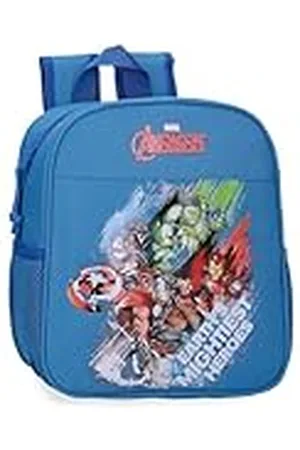 Marvel Heroes Mochila Preescolar Adaptable a Carro Azul 21x25x10 cms Poliéster 5,25L