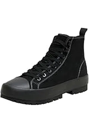 Calvin Klein Jeans Lugged Hybrid High Laceup AUTH YM0YM01092, Zapatillas Deportivas Hombre, Negro (Triple Black), 44.5 EU