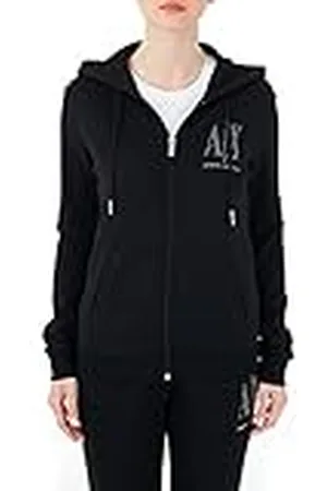 Armani Exchange Sudadera con Capucha Cremallera, , L para Mujer