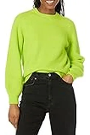 Amazon Jersey acanalado con cuello redondo Mujer, , XS
