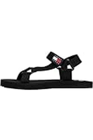 Tommy Hilfiger TJM Casual Sandal EM0EM01399, Sandalia Hombre, (Black), 47 EU