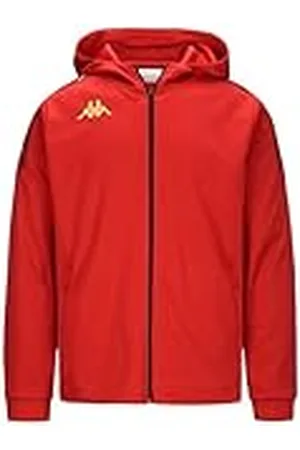 Kappa Sudadera GREVOLO, Sudadera Banda, Rojo, S, Hombre