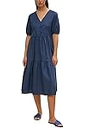 Comma, Vestido Corto Ocasiones Especiales 5876 Azul Oscuro, 36