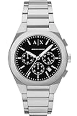 Armani Exchange Reloj Analógico para Hombres de Cuarzo con Correa en Acero Inoxidable AX4186
