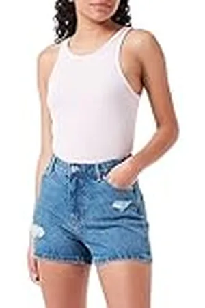 ONLY Women Denim Jeans Shorts | Short Bermuda Summer Pants | High Waist Destroyed Trousers ONLJAGGER, Colour: , Talla:S