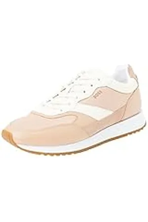 HUGO BOSS Kai_Runn_nymx, Zapatillas Mujer, Light/Pastel Brown, 37 EU