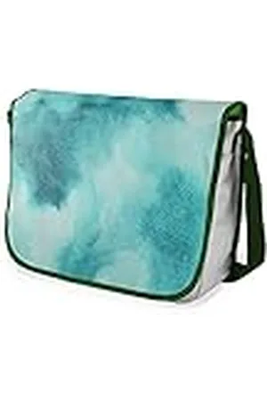 Bonamaison Bolso escolar de mensajero impreso digitalmente con correa caqui para estudiantes, bolsa cruzada, bolsa de mensajero, bolsa de hombro para la escuela, vuelta a la escuela, tamaño: 29 x 36