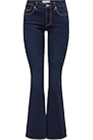 ONLY Onlreese Reg Retro Flared Dnm Box Pantalones Vaqueros, , 29W / 34L Mujeres