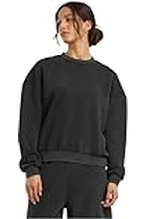 Build Your Brand By301-ladies Vintage Heavy Crewneck Sudadera, , XXL para Mujer