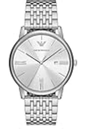Emporio Armani Reloj para hombre de acero inoxidable con tres agujas y fecha, AR11599