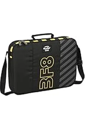 Blackfit8 M385a, Zone-Cartera Extraescolares, Tejido Reciclable, Maletín Portatodo, Bandolera, Cómoda y Versátil, Calidad y Resistencia, 38x6x28 cm, Color Unisex niños, Estándar