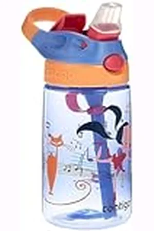 Contigo Gizmo Flip botella infantile, boquilla Autospout con pajita, botella libre de BPA, sistema antiderrame, ideal para guardería, escuela y deportes, 420 ml
