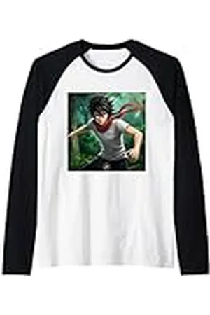 Y.B YouthBlood Ninja bufanda anime Camiseta Manga Raglan