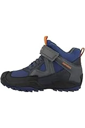 Geox J New Savage Boy B A, Zapatos para Niño, Multicolor (Blue/Dk Grey), 34 EU