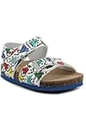 Primigi Birky, Sandalias Planas, Blanco, Multicolor, 27 EU