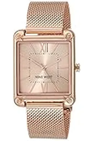 Nine West Reloj de Pulsera de Malla para Mujer