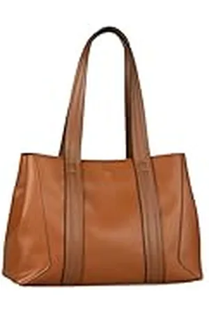 TOM TAILOR Bags Manola - Bolso bandolera para mujer, con cremallera, grande, color marrón coñac, , Fashion