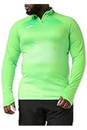 Joma Elite VII Sudadera Running, Hombre, Verde Fluor, L